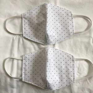 ::2 items:: 🤍🖤Fabric Face Mask 🤍🖤✂️ #Handmade